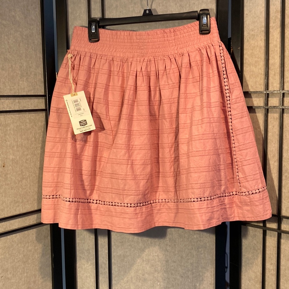 Mountain Khakis flutter cotton dobby skirt size s NWT perfect for spring